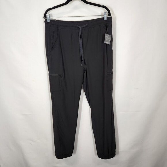 NWT Eddie Bauer Polar Fleece-Lined Pull-On Pants in Black SIze 10 - Picture 4 of 10